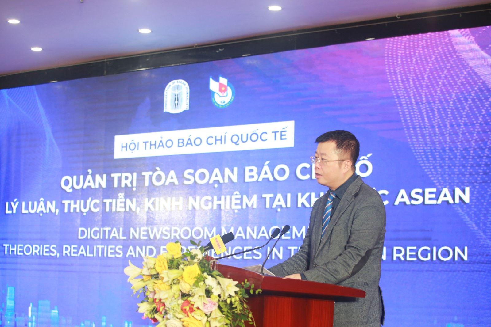 Thứ trưởng Bộ Th&ocirc;ng tin & Truyền Th&ocirc;ng&nbsp;Nguyễn Thanh L&acirc;m ph&aacute;t biểu tại hội thảo