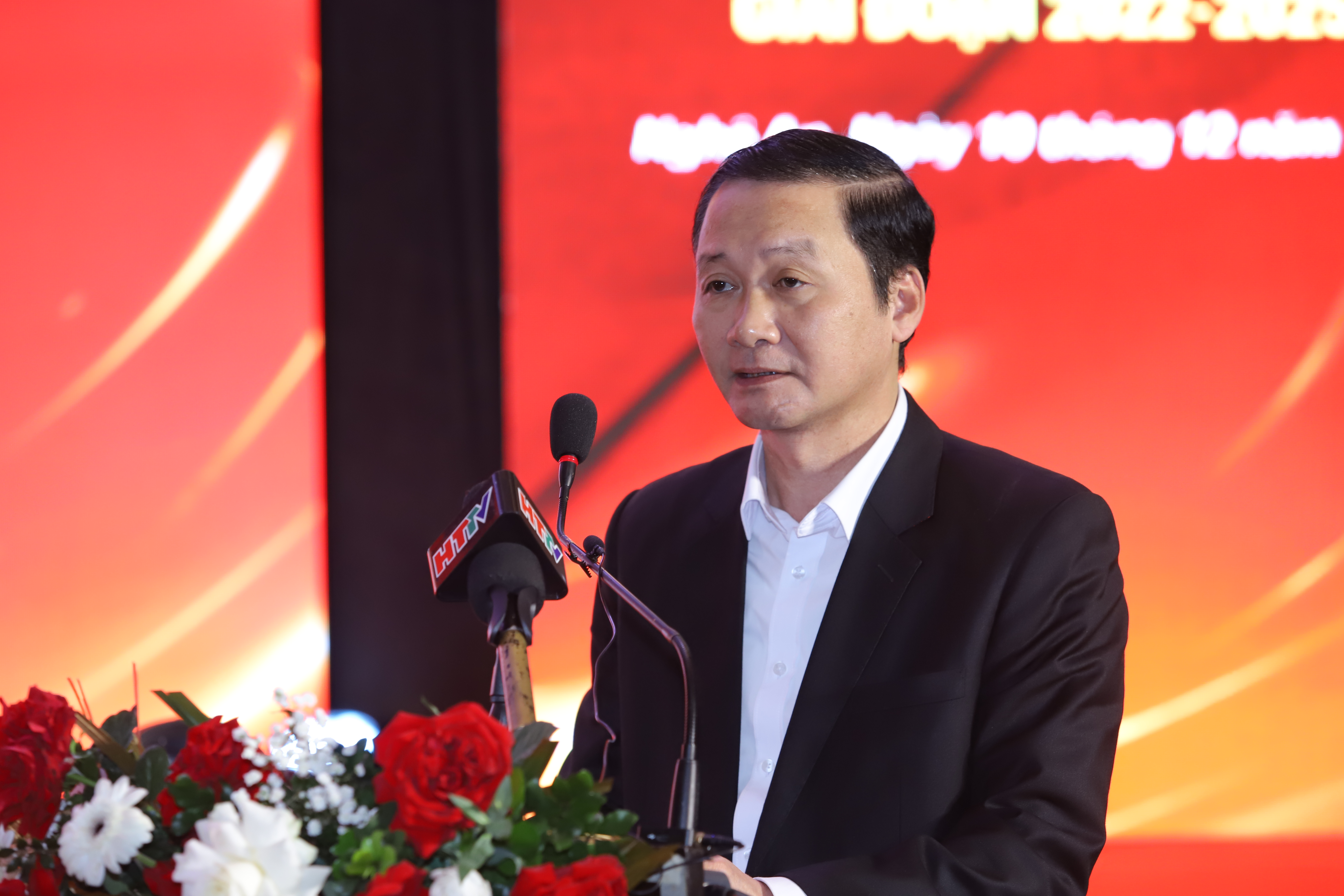 &Ocirc;ng Đỗ Minh Tuấn, Chủ tịch UBND tỉnh Thanh H&oacute;a ph&aacute;t biểu tại hội nghị
