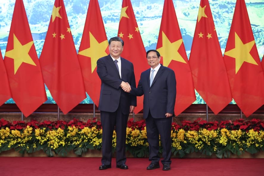 Thủ tướng Phạm Minh Ch&iacute;nh v&agrave; Tổng B&iacute; thư, Chủ tịch nước Trung Quốc Tập Cận B&igrave;nh - Ảnh: VGP.