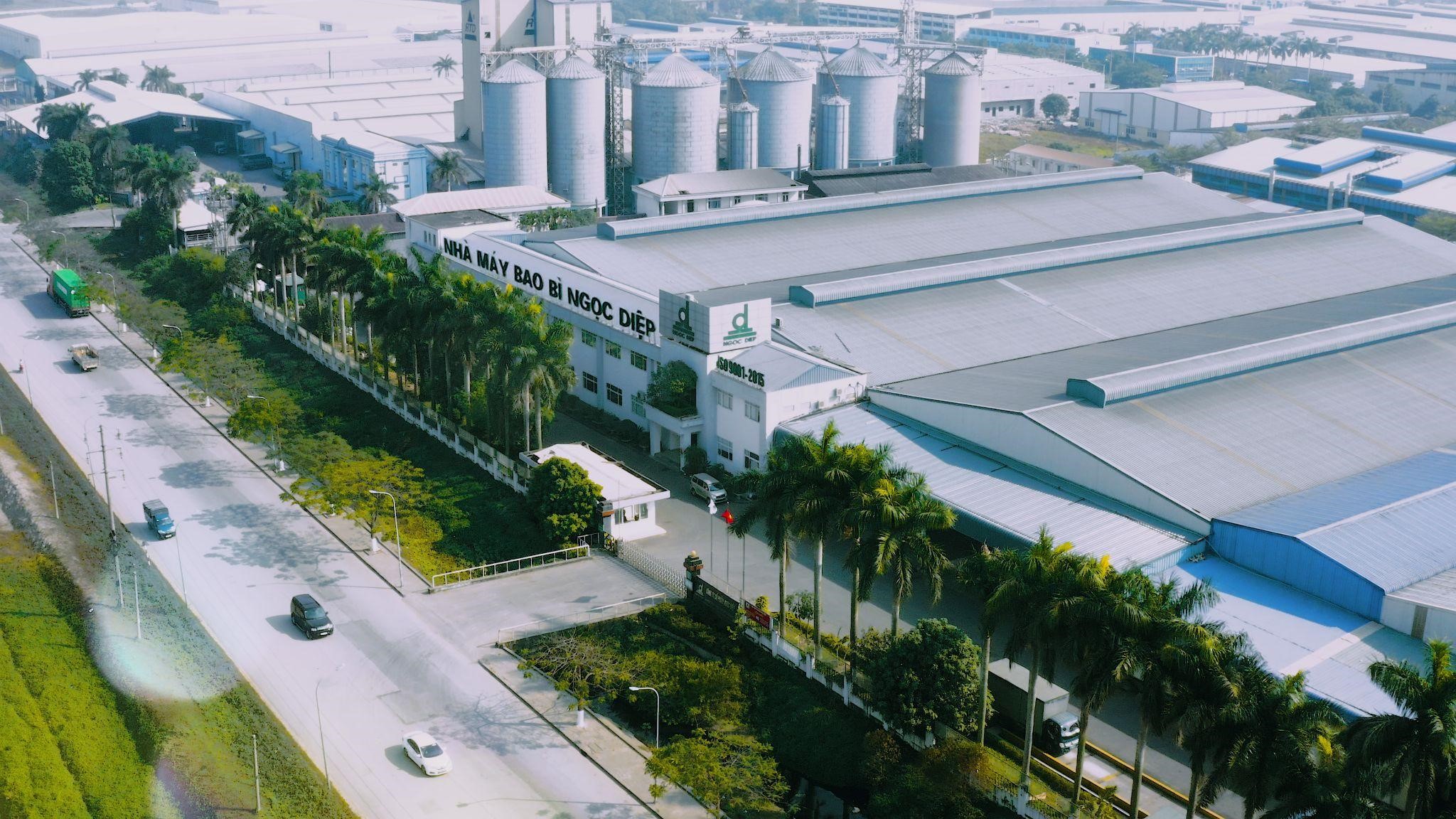 Nhà máy sản xuất quy mô hơn 40.000m2 của Bao bì Ngọc Diệp tại Khu PG88 Trang chủ nhà cái top 1 Phố Nối A, Văn Lâm, Hưng Yên. (Ảnh: Bao bì Ngọc Diệp).