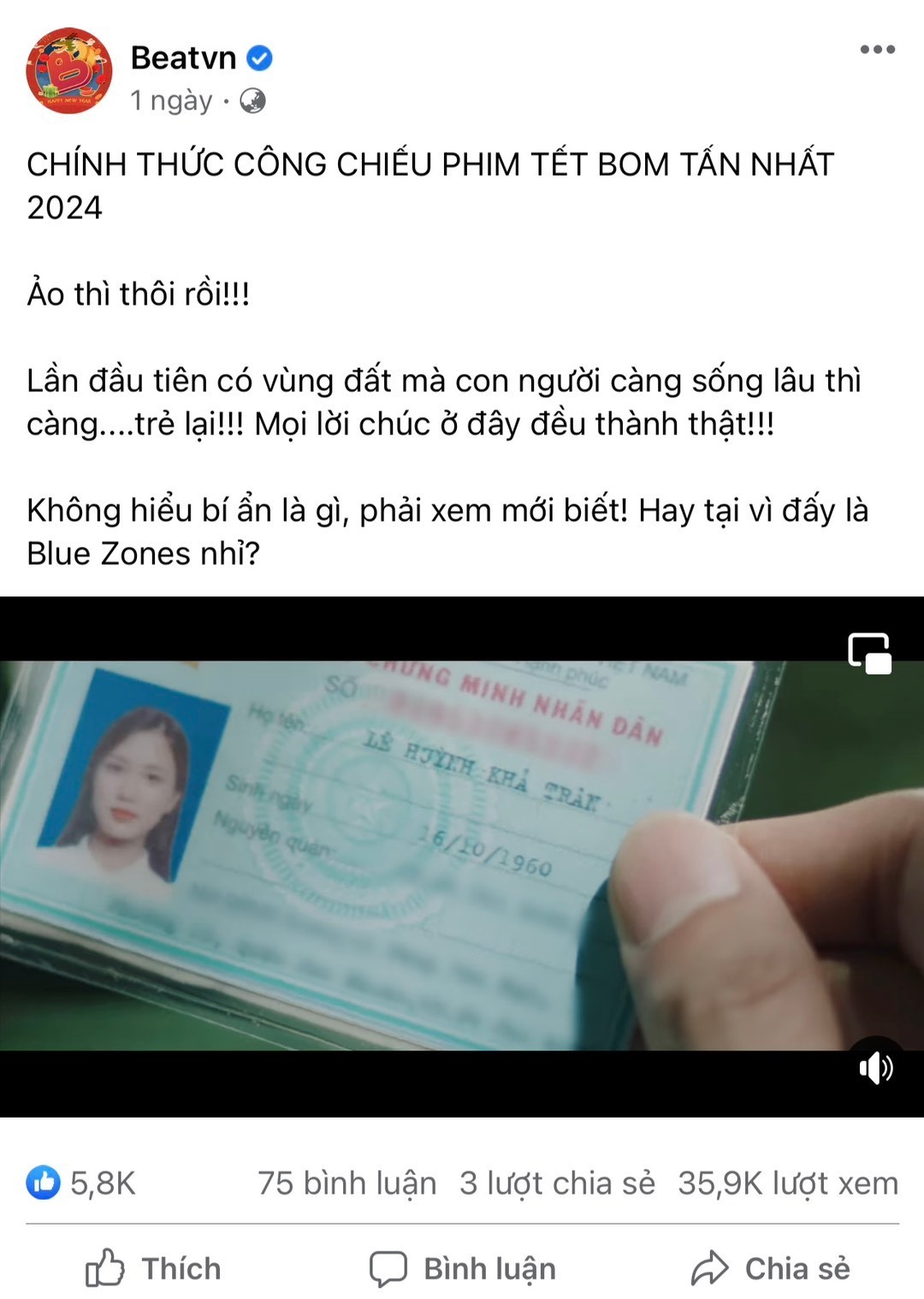 B&iacute; ẩn về tuổi của nh&acirc;n vật trong phim.