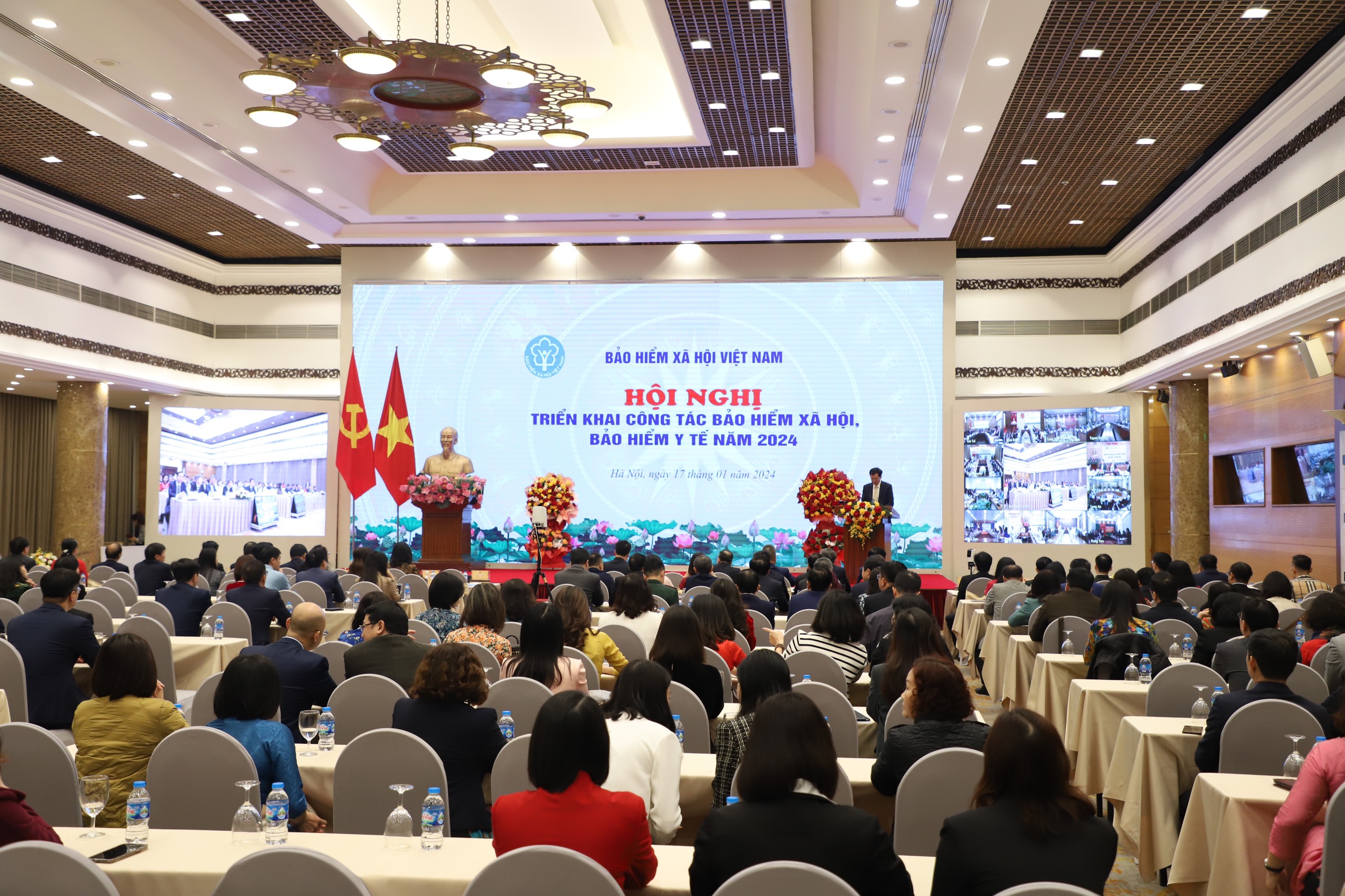 To&agrave;n cảnh hội nghị. Ảnh - Bảo hiểm x&atilde; hội Việt Nam.