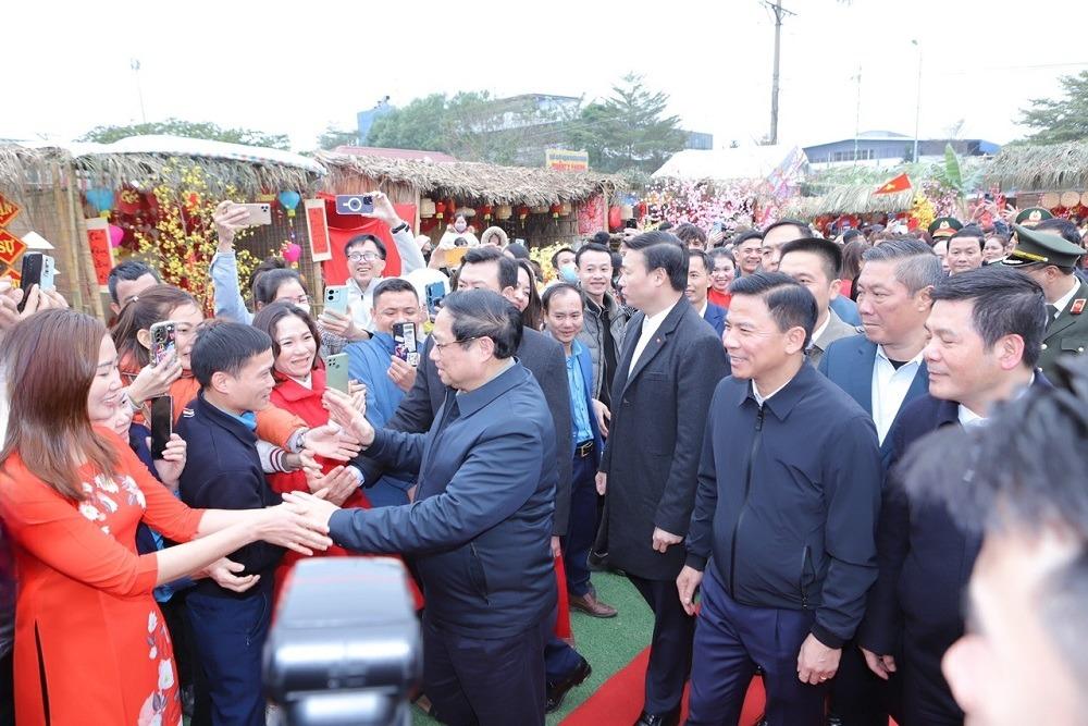 Thủ tướng Chính phủ Phạm Minh Chính thăm, chúc Tết cán bộ, công nhân tại Khu PG88 Trang chủ nhà cái top 1 Hoàng Long.