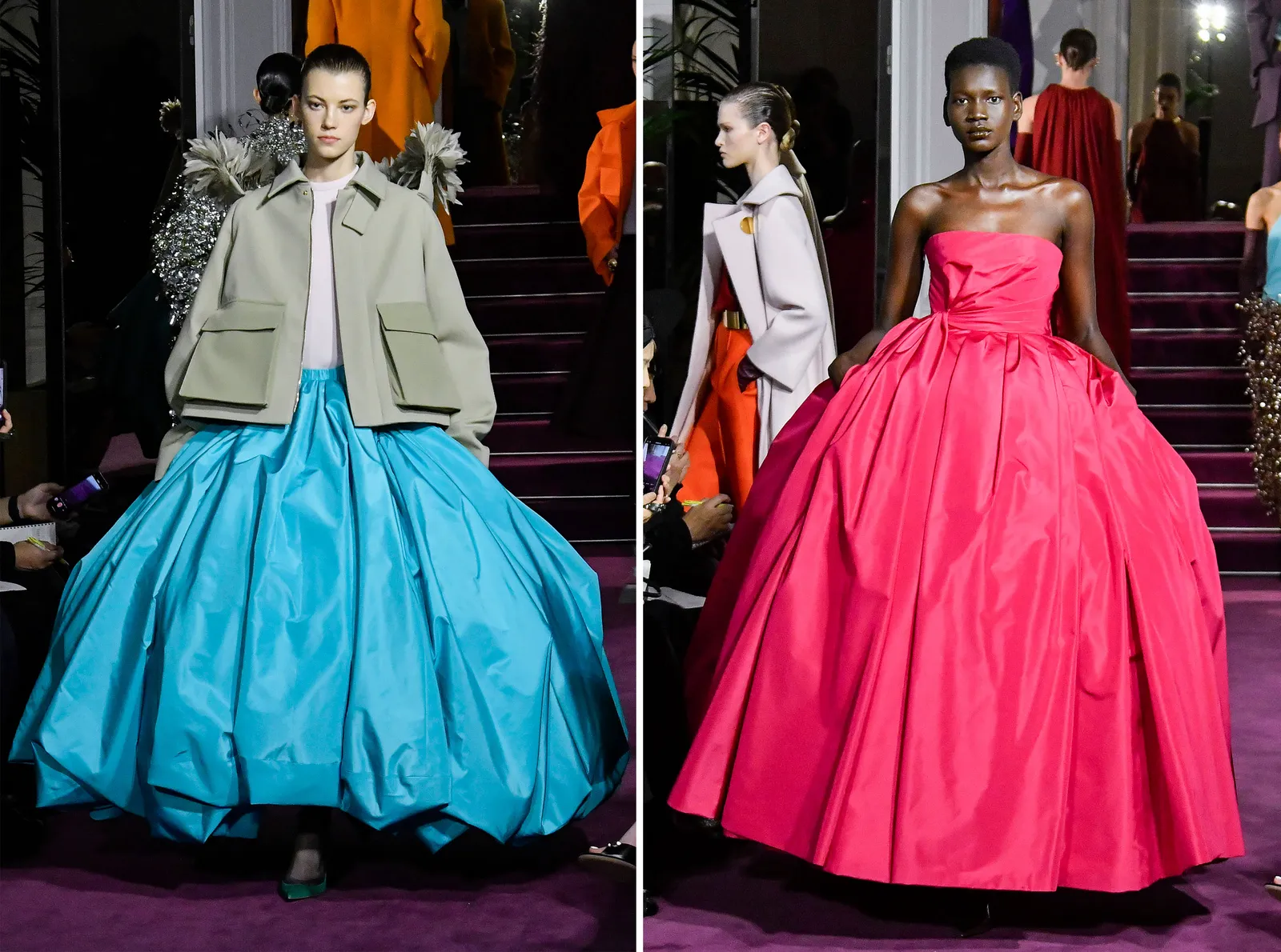 C&aacute;c thiết kế Haute Couture năm nay của Valentino v&agrave;&nbsp;Ala&iuml;a.