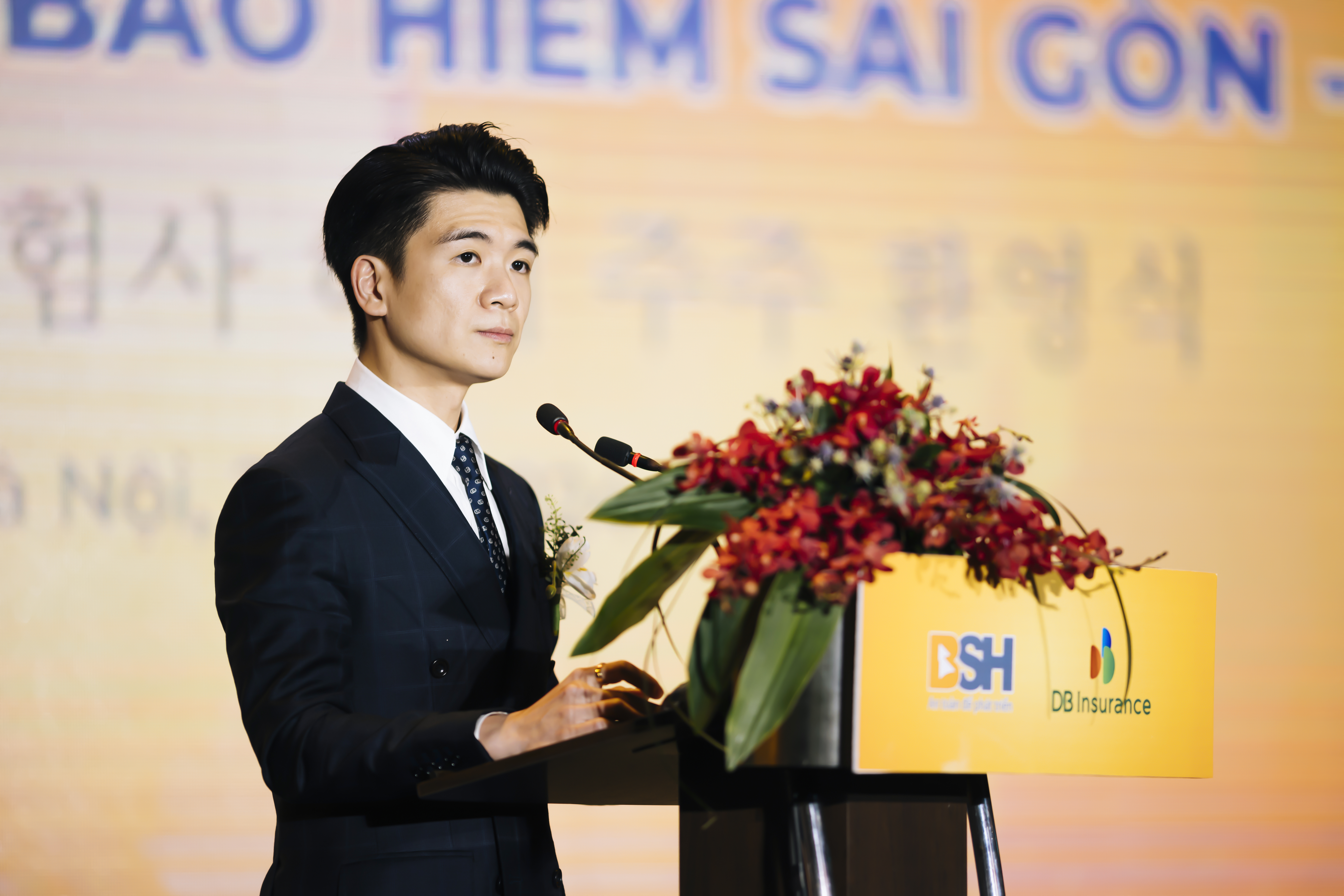 &Ocirc;ng Đỗ Quang Vinh - Chủ tịch HĐQT BSH ph&aacute;t biểu tại buổi lễ. Ảnh: BSH.