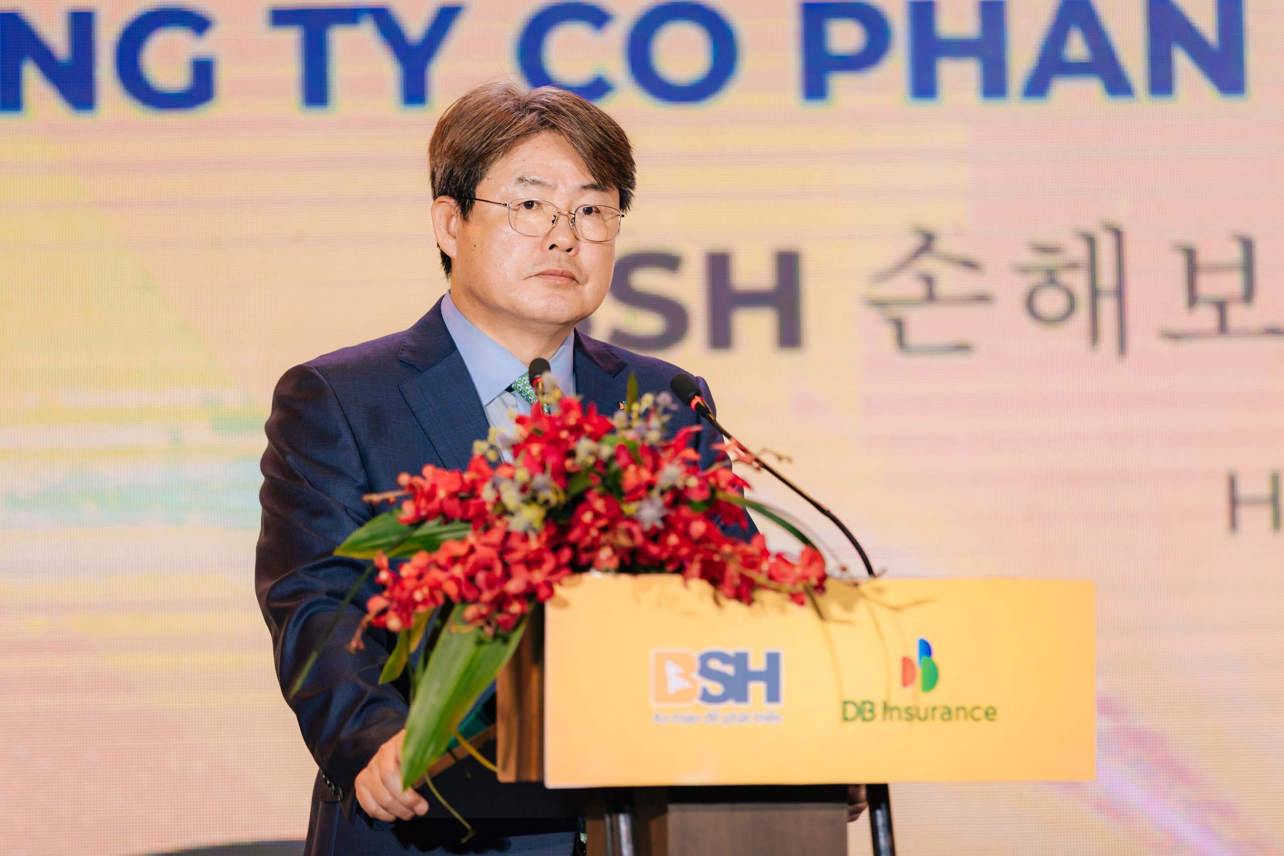 &Ocirc;ng Jeong Jong Pyo - Tổng Gi&aacute;m đốc DBI ph&aacute;t biểu tại buổi lễ. Ảnh: BSH.