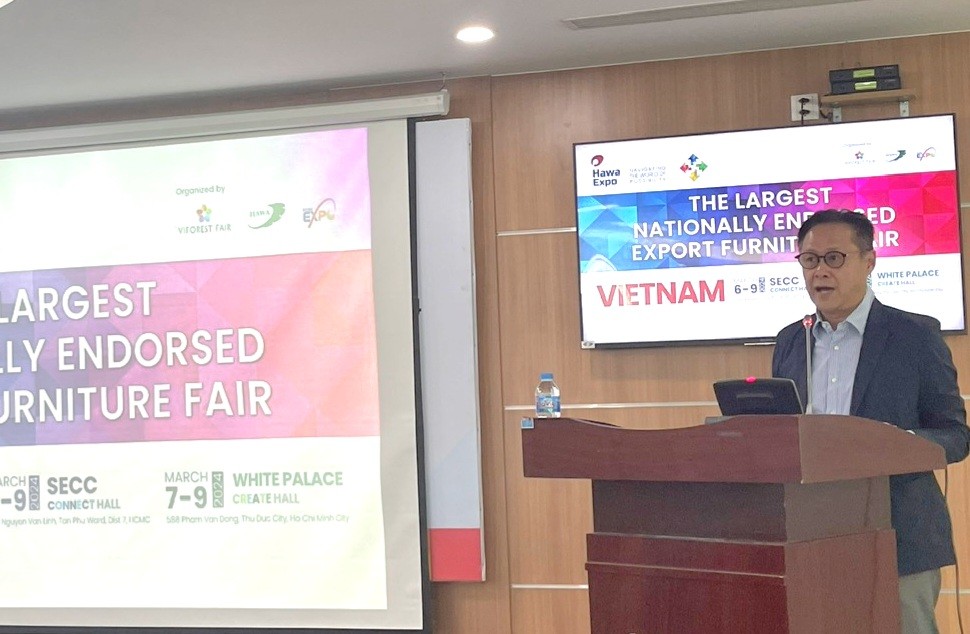 &Ocirc;ng Nguyễn Quốc Khanh, Chủ tịch Hawa, kỳ vọng Pg88vnd link khuyến  gỗ năm 2024 sẽ khởi sắc.