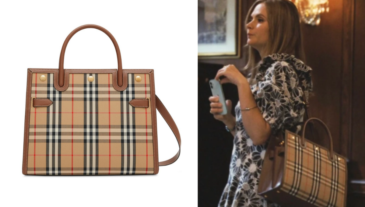 Chiếc t&uacute;i Burberry trong phim Succession được b&aacute;n với mức gi&aacute; 18.750 USD.
