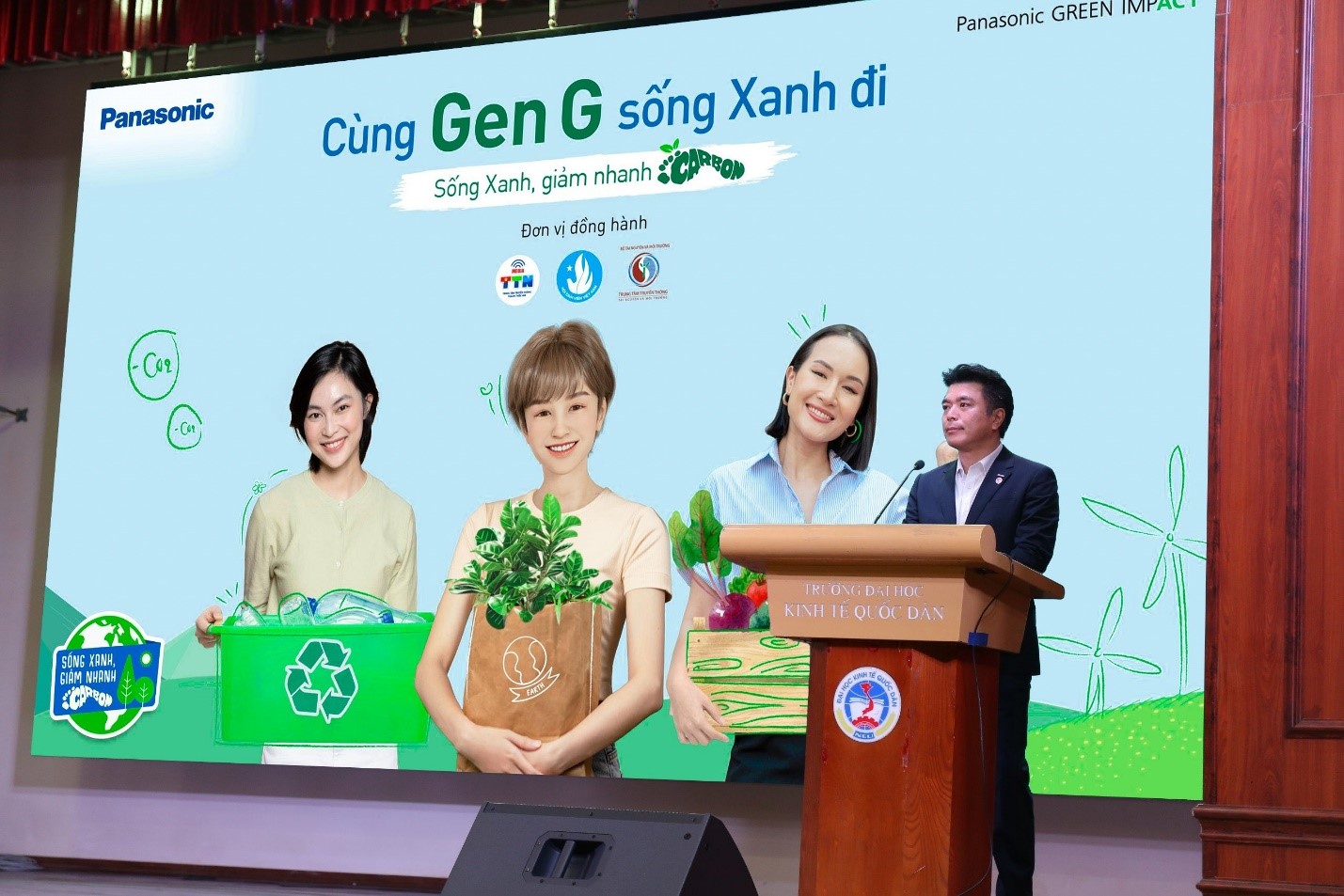 &Ocirc;ng Marukawa Yoichi - Tổng gi&aacute;m đốc Panasonic Việt Nam ph&aacute;t biểu tại sự kiện khởi động chiến dịch &ldquo;C&ugrave;ng Gen G sống Xanh đi&rdquo;. Nguồn: Panasonic.