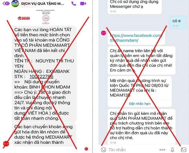 Cảnh giác chiêu lừa đảo giả mạo sàn Pg88ok ưu đãi hấp dẫn điện tử, siêu thị điện máy