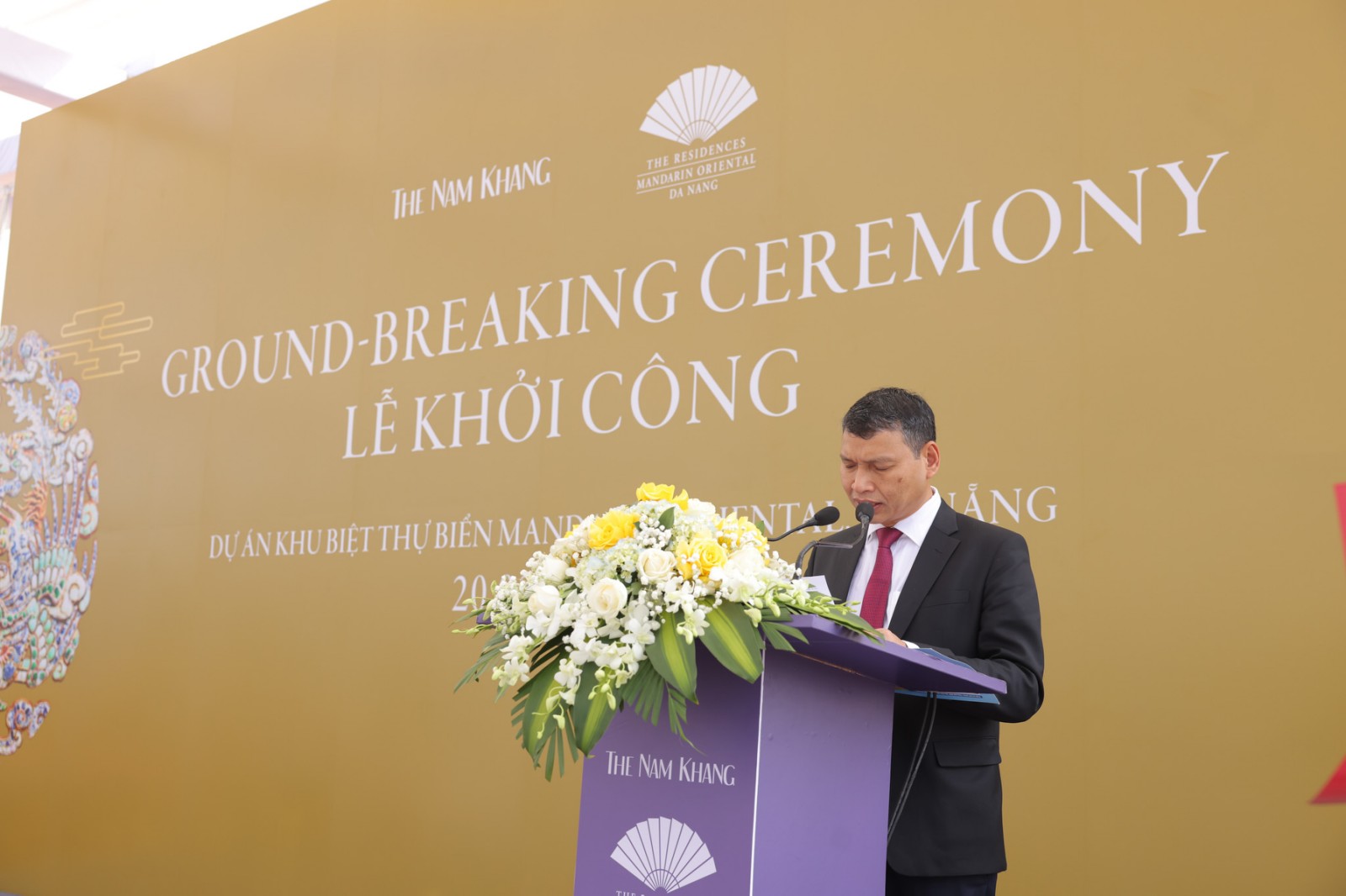 Ông Hồ Kỳ Minh Phó Chủ Tịch Thường Trực UBND Thành phố Đà Nẵng phát biểu tại lễ khởi công Link Trang Chủ PG88.Com Mới #2026. 
