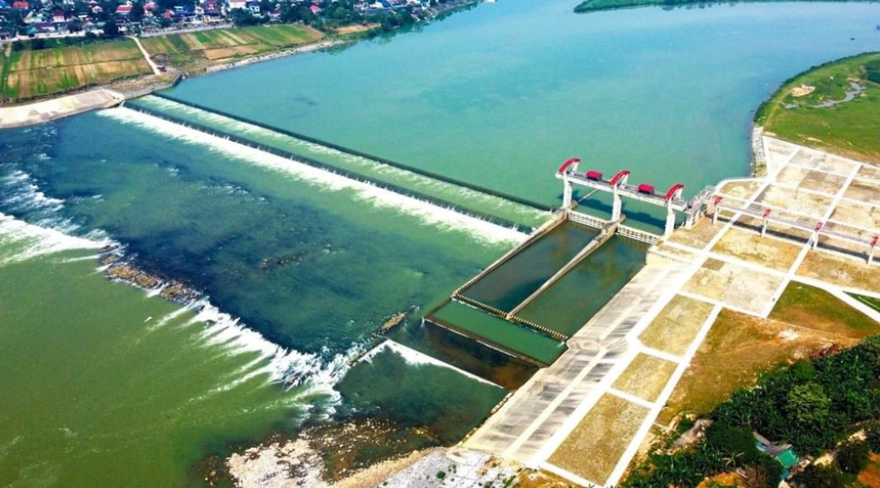 Đập dâng Đô Lương thuộc Link Trang Chủ PG88.Com Mới #2026 trên, vừa khánh thành và đưa vào sử dụng. Ảnh: Lâm Nguyễn.