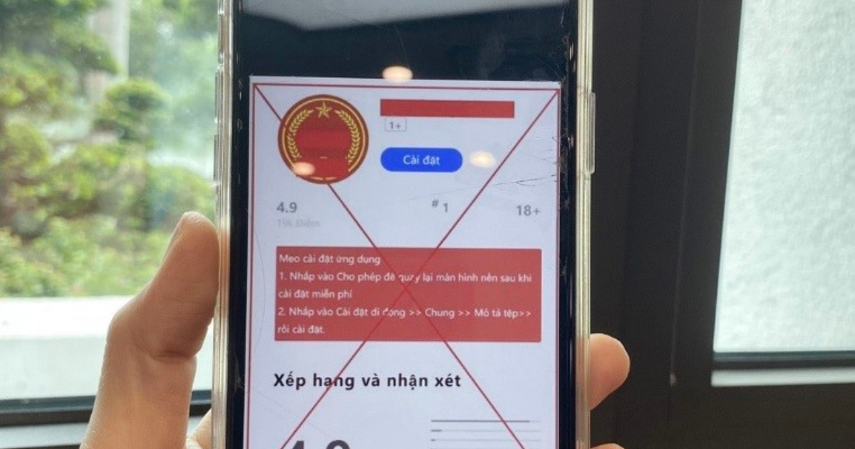 Cài phần mềm Dịch vụ công giả mạo, nguy cơ bị chiếm quyền điều khiển điện thoại