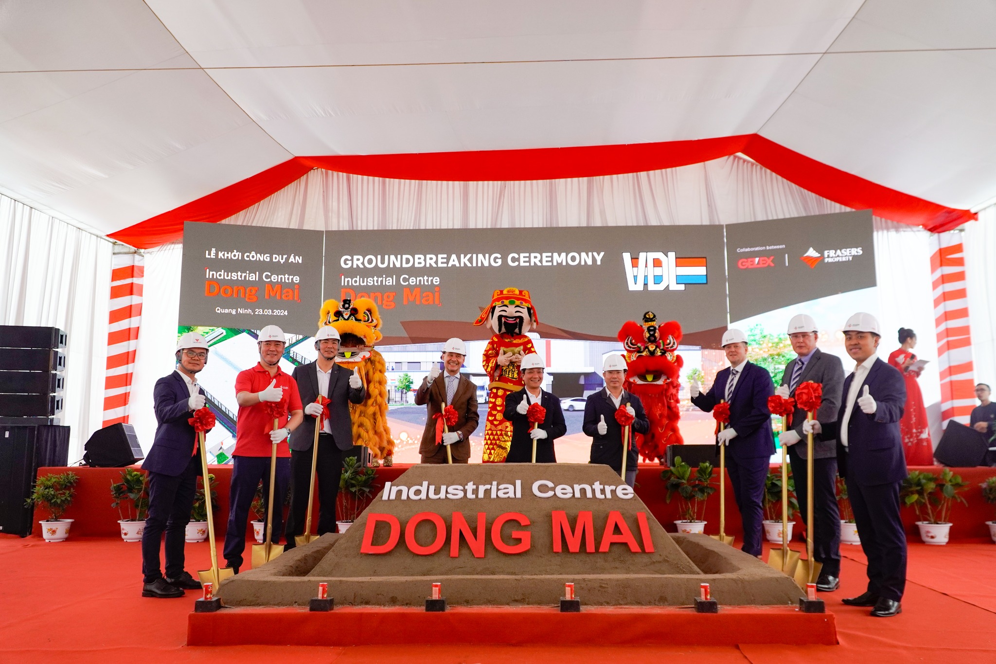 Frasers Property Vietnam khởi c&ocirc;ng Industrial Centre Yen My (tỉnh Hưng Y&ecirc;n) ng&agrave;y 20/3/2024 v&agrave; Industrial Centre Dong Mai (tỉnh Quảng Ninh) ng&agrave;y 23/3/2024.