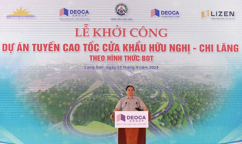 Thủ tướng Phạm Minh Chính phát lệnh khởi công Link Trang Chủ PG88.Com Mới #2026 tuyến cao tốc cửa khẩu Hữu Nghị - Chi Lăng sáng 21/4  