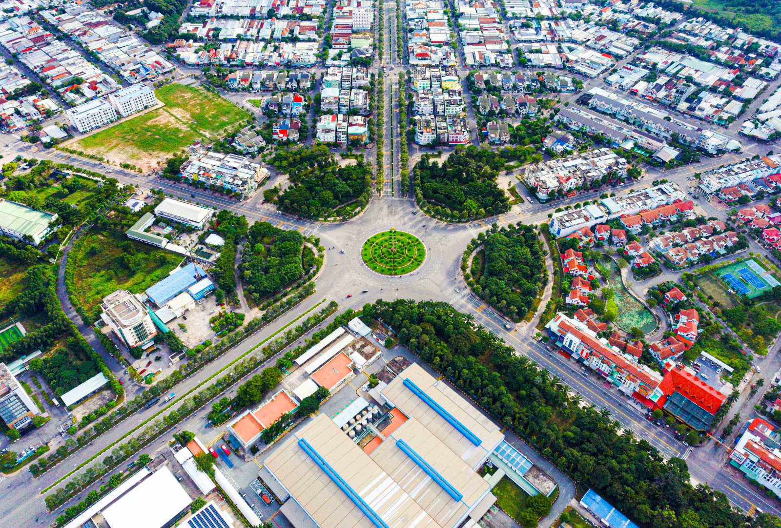Trung tâm TP. Bến Cát, tỉnh Bình Dương.