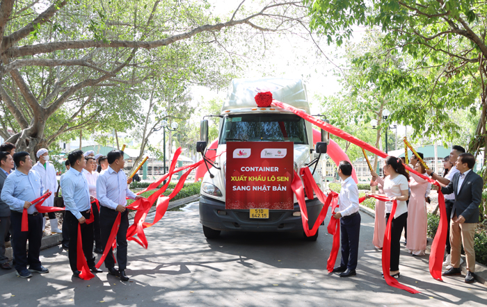 Lễ Pg88 com chính chủ lô hàng củ sen đầu tiên sang Nhật Bản 