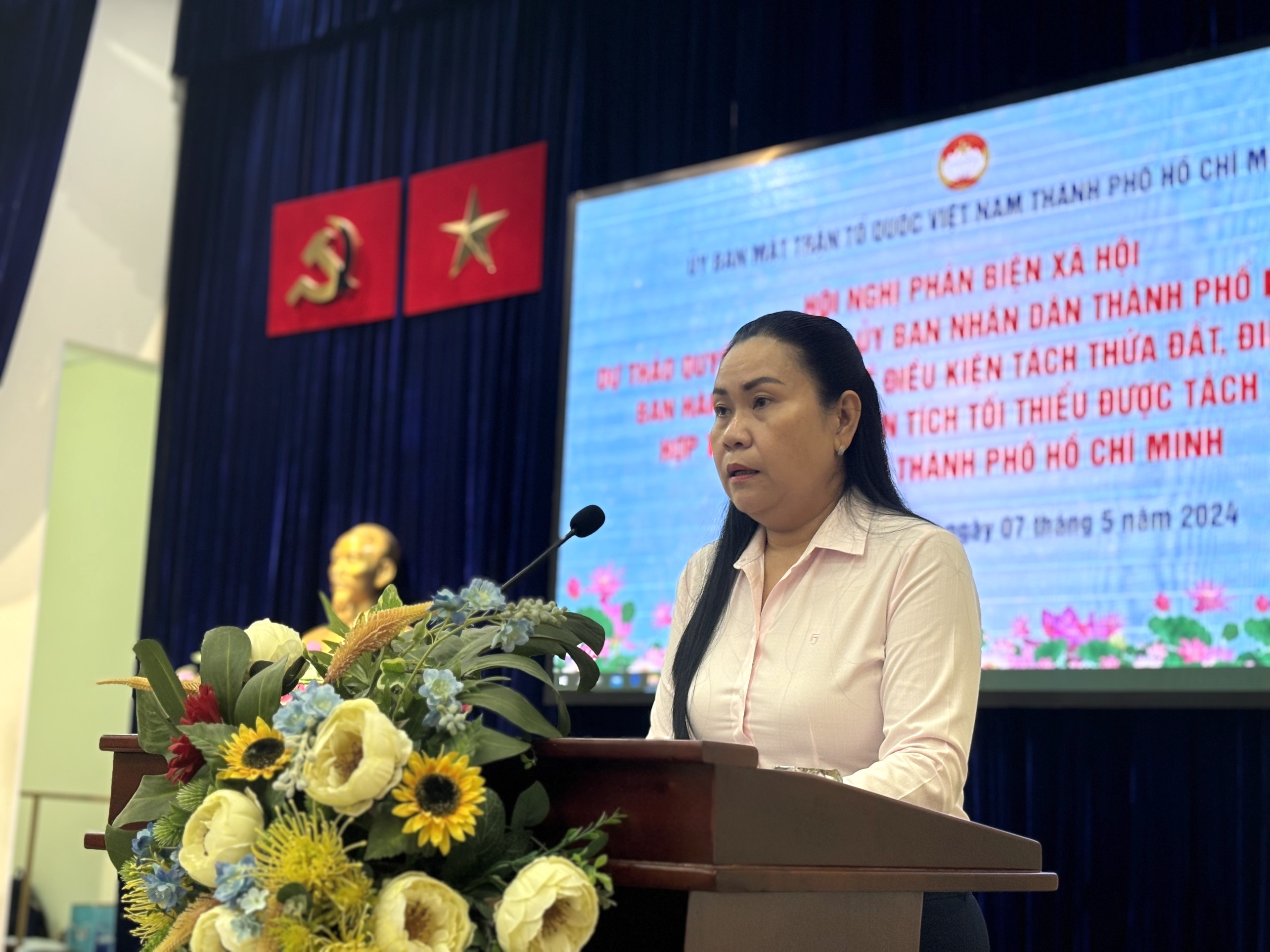B&agrave; Nguyễn Thị Kim Th&uacute;y, Ph&oacute; Chủ tịch Ủy ban MTTQ TP.HCM: 