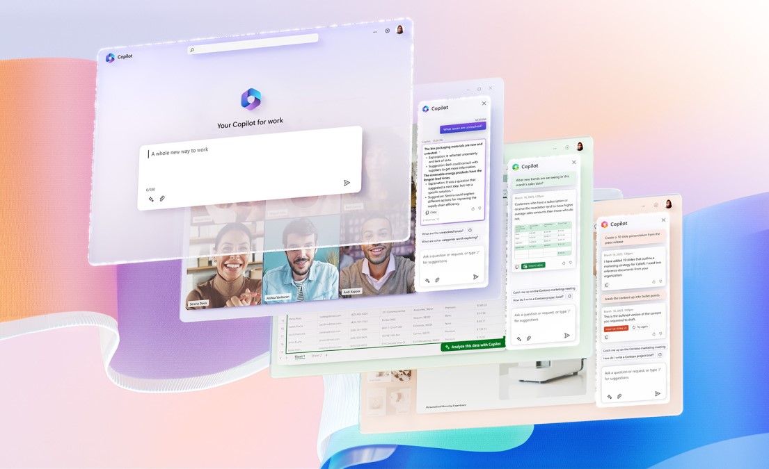 Microsoft Copilot t&iacute;ch hợp trong Microsoft 365.