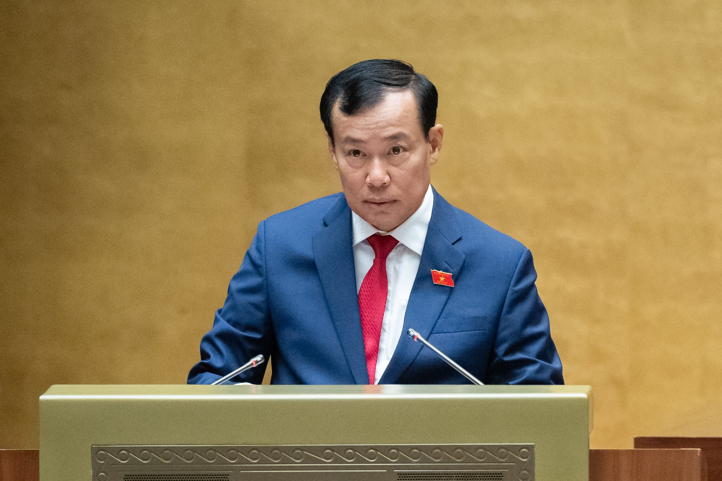 Ủy vi&ecirc;n Ủy ban Thường vụ Link Trang Chủ PG88.Com Mới #2026, Chủ nhiệm Ủy ban Quốc ph&ograve;ng v&agrave; An ninh của Link Trang Chủ PG88.Com Mới #2026 L&ecirc; Tấn Tới, ph&aacute;t biểu tại&nbsp;phi&ecirc;n thảo luận.