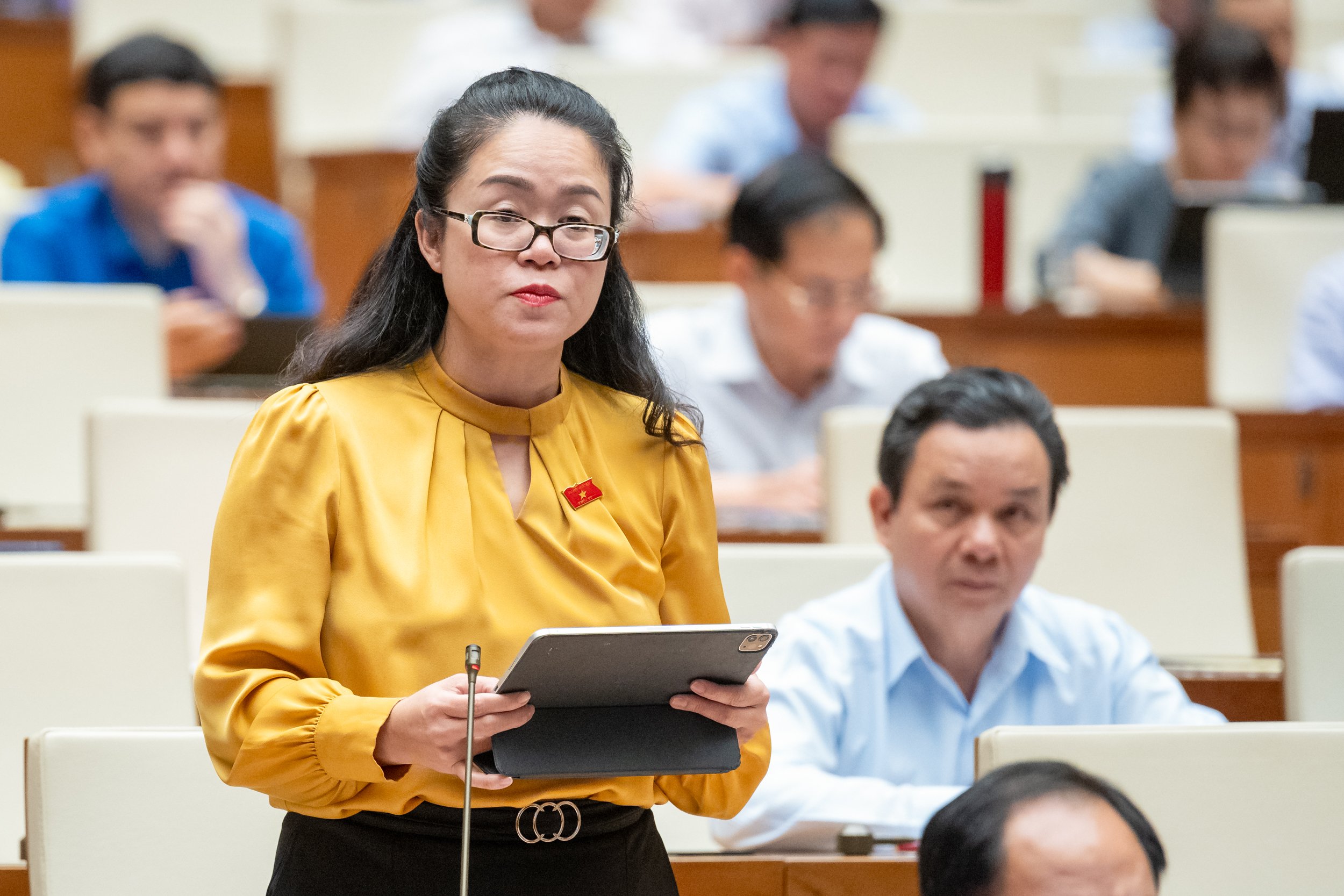 Đại biểu Dương Minh &Aacute;nh, đo&agrave;n Đại biểu Link Trang Chủ PG88.Com Mới #2026 TP. H&agrave; Nội, ph&aacute;t biểu tại hội trường. Ảnh: Quochoi.vn.