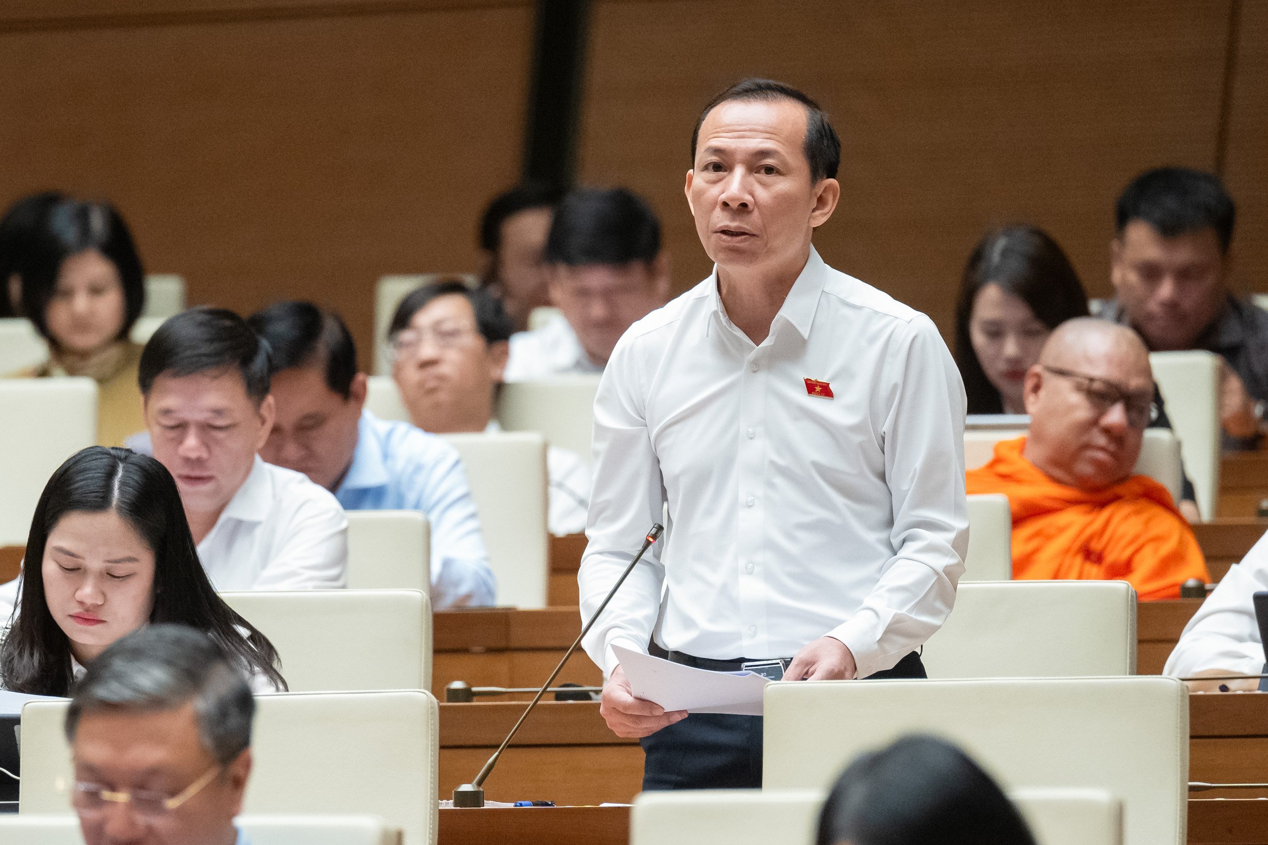 Đại biểu V&otilde; Mạnh Sơn, đo&agrave;n đại biểu Link Trang Chủ PG88.Com Mới #2026 tỉnh Thanh H&oacute;a. Ảnh: Quochoi.vn.