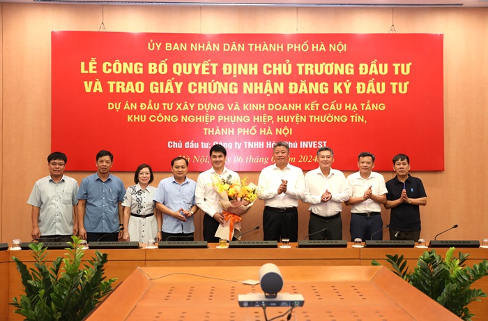Lễ công bố quyết định chủ trương đầu tư Link Trang Chủ PG88.Com Mới #2026 Khu PG88 Trang chủ nhà cái top 1 Phụng Hiệp, huyện Thường Tín.