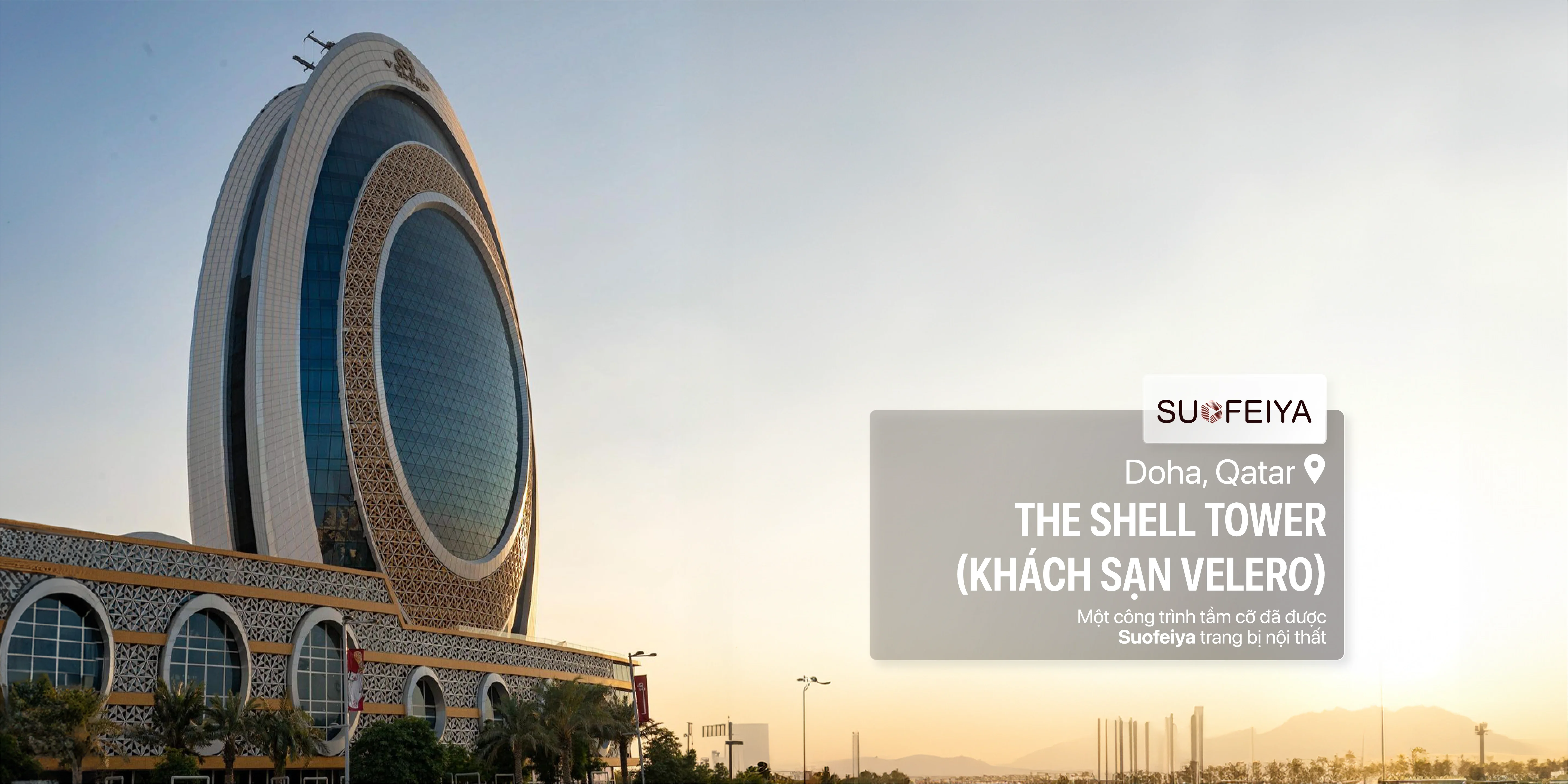 Link Trang Chủ PG88.Com Mới #2026 Shell Tower (Khách sạn Velero) Doha, Qatar do Tập đoàn nội thất Suofeiya phụ trách.