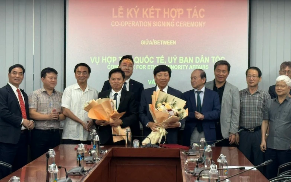 Quang cảnh lễ k&yacute; kết.
