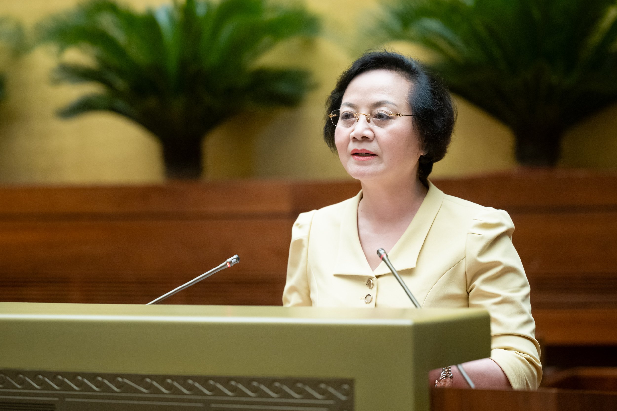 Bộ trưởng Bộ Nội vụ Phạm Thị Thanh Tr&agrave;.