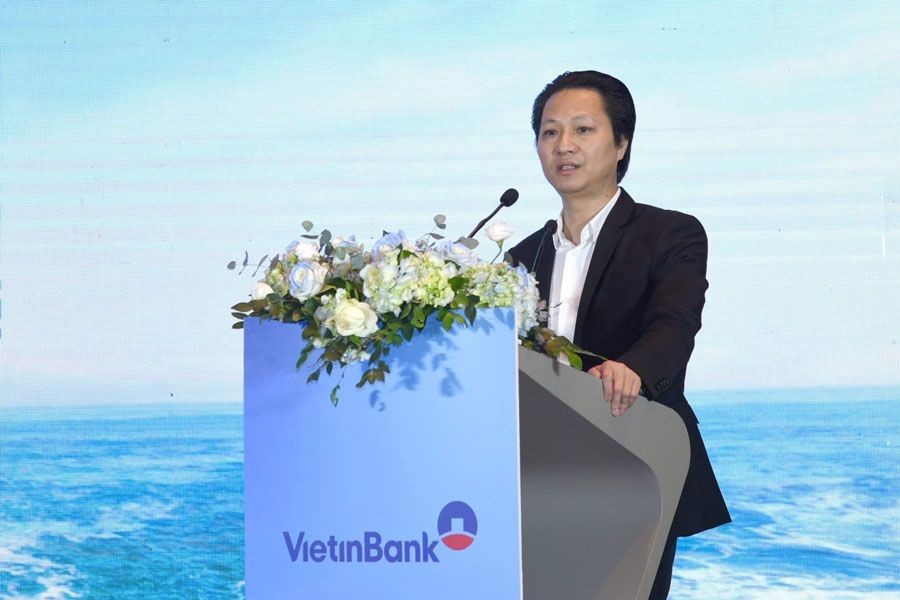 &Ocirc;ng Đỗ Thanh Sơn - Ph&oacute; Tổng gi&aacute;m đốc Phụ tr&aacute;ch Ban Điều h&agrave;nh VietinBank khẳng định cam kết &ldquo;Kh&aacute;ch h&agrave;ng l&agrave; trung t&acirc;m&rdquo;.