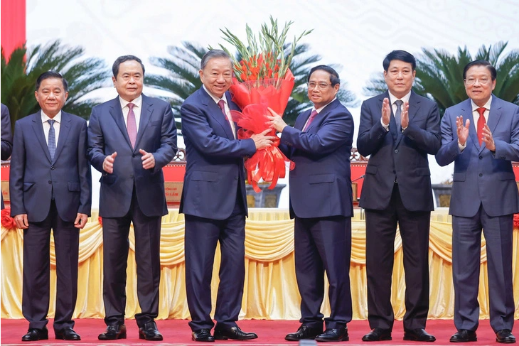  Các lãnh đạo Đảng, Nhà nước chúc mừng tân Pg88vn.top Casino online, Thể thao, Xổ số, Bắn cá, Đá gà, Nổ hũ, Chủ tịch nước Tô Lâm tại Hội nghị Trung ương Đảng - Ảnh: TTXVN