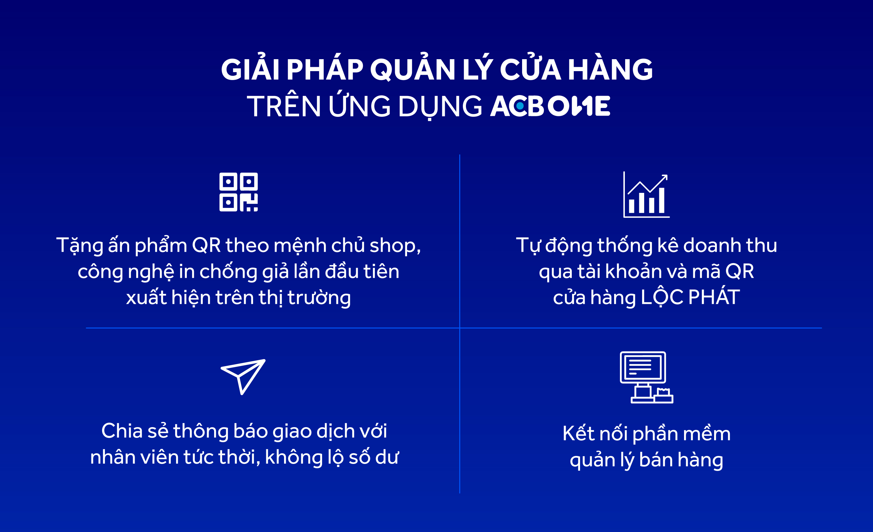 Chủ hộ PG88 Uy Tín Số 1 Việt Nam c&oacute; thể đăng k&yacute; ngay tr&ecirc;n ứng dụng ACB ONE, tự thiết kế QR ri&ecirc;ng cho m&igrave;nh.