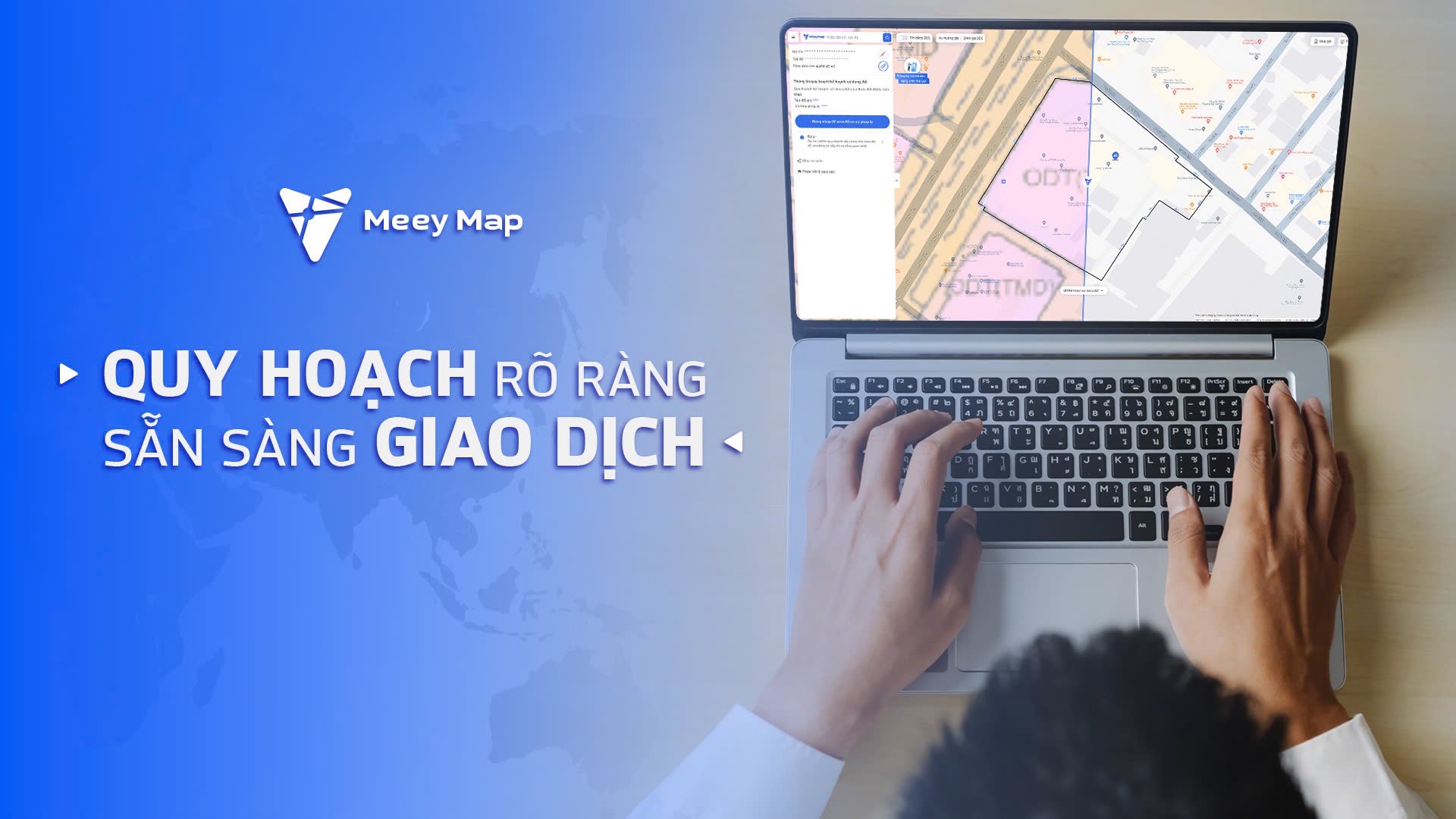 Meey Map là nền tảng bản đồ tra cứu quy hoạch mới nhất do Meey Group nghiên cứu và PG88 hơn 2,1 triệu thành viên.