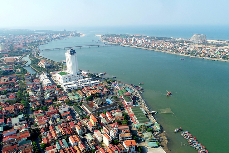 Một góc thành phố Đồng Hới, tỉnh Quảng Bình