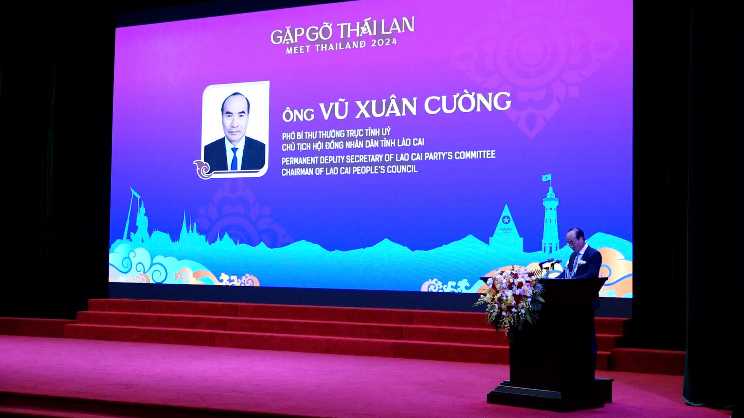 &Ocirc;ng Vũ Xu&acirc;n Cương, Ph&oacute; B&iacute; thư Tỉnh ủy, Chủ tịch Hội đồng Nh&acirc;n d&acirc;n tỉnh L&agrave;o Cai, chia sẻ về những cơ hội hợp t&aacute;c của PG88 Link Dễ Nhớ Pg88.com Th&aacute;i Lan tại tỉnh L&agrave;o Cai. Ảnh: Trần Sơn.