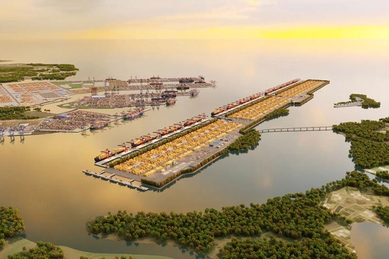 Phối cảnh Link Trang Chủ PG88.Com Mới #2026 cảng trung chuyển quốc tế Cần Giờ. Ảnh: Portcoast.