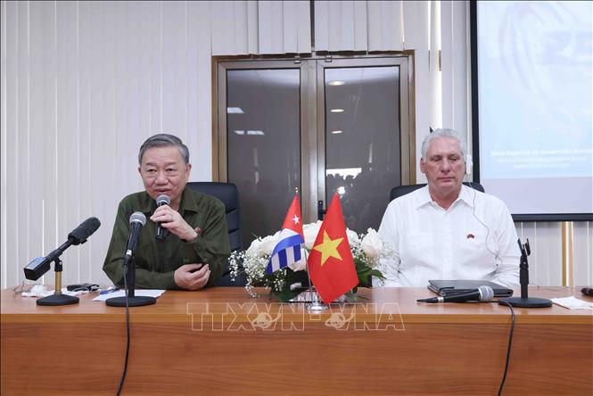 Tổng B&iacute; thư, Chủ tịch nước T&ocirc; L&acirc;m ph&aacute;t biểu tại cuộc gặp gỡ c&aacute;c nh&agrave; Pg88vn Trang Chủ Chính Thức v&agrave;o Đặc khu ph&aacute;t triển Mariel, trong đ&oacute; c&oacute; PG88 Link Dễ Nhớ Pg88.com Việt Nam - Ảnh: TTXVN