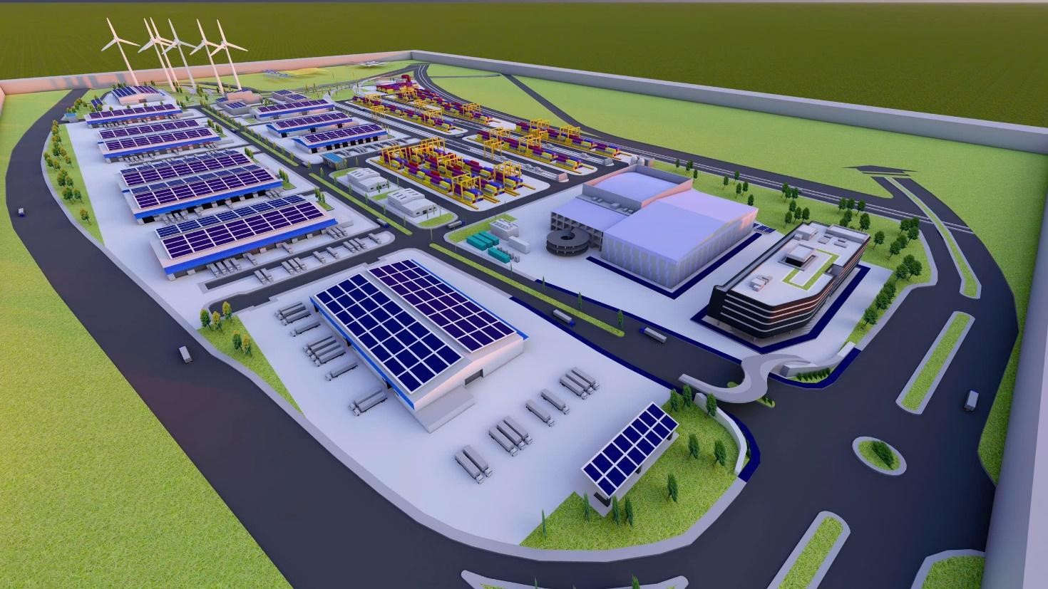 Phối cảnh Việt Nam SuperPort&trade; do Li&ecirc;n doanh T&T &ndash; YCH Pg88vn Trang Chủ Chính Thức ph&aacute;t triển.