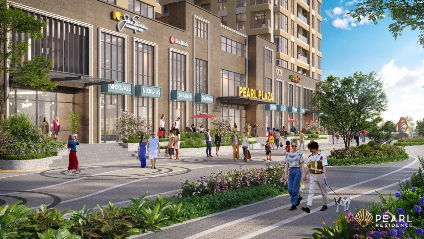 Khu Pg88ok ưu đãi hấp dẫn shophouse được trang bị tại khối đế tổ hợp Pearl Residence đem đến dịch vụ mua sắm cao cấp cho cư d&acirc;n v&agrave; kh&aacute;ch du lịch.