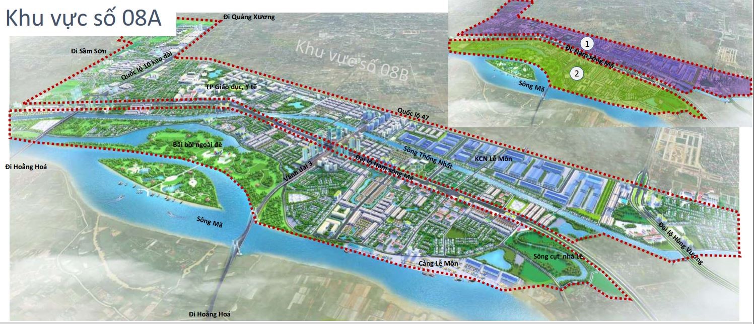 Tổ chức không gian đô thị Khu vực 8A