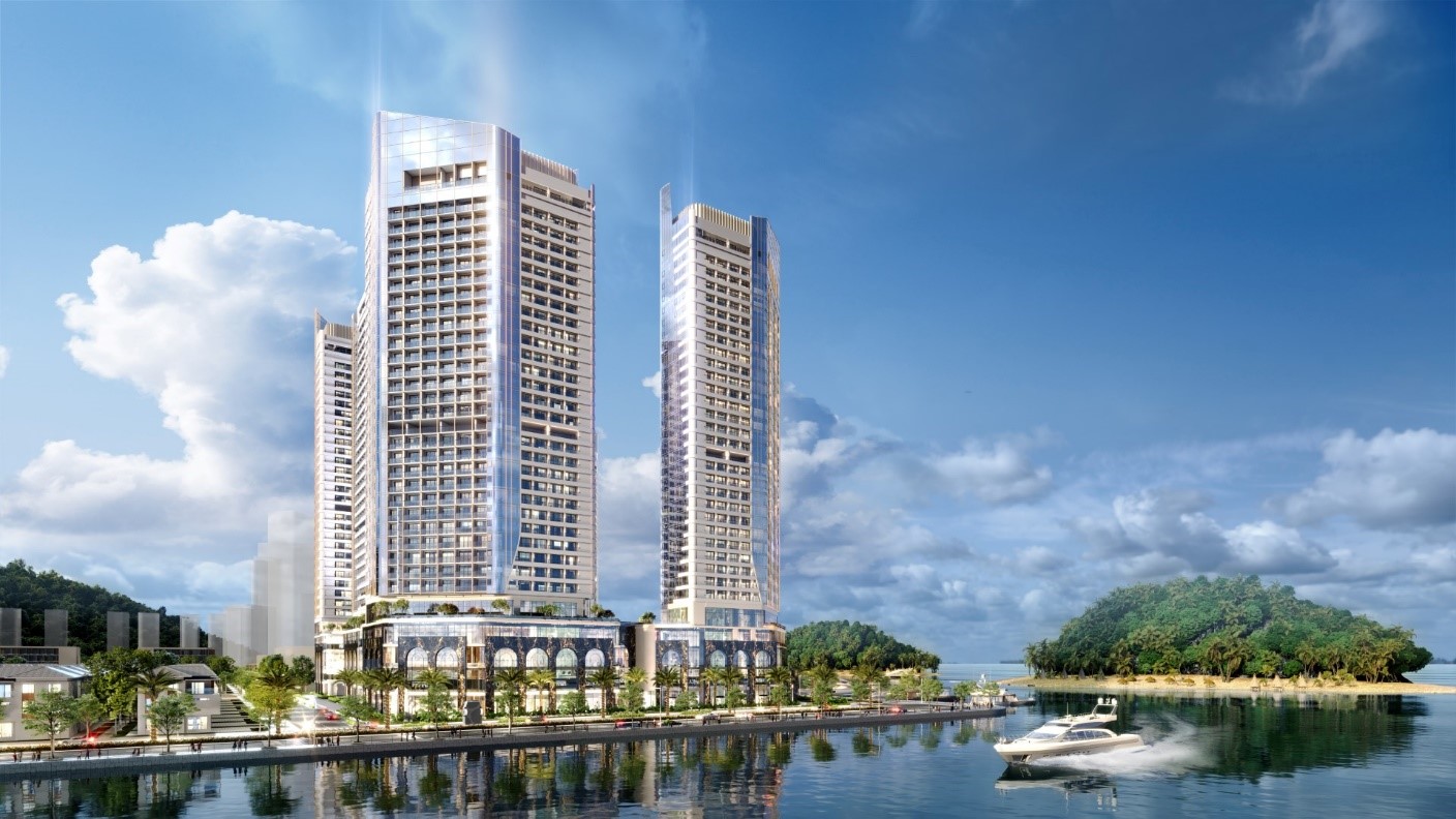 Link Trang Chủ PG88.Com Mới #2026 Crystal Holidays Harbour Vân Đồn chuẩn bị cất nóc hai tòa tháp The Victory (A) và The Oasis (B) trong tháng 10/2024.