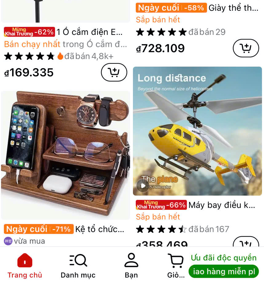 H&igrave;nh ảnh c&aacute;c sản phẩm khuyến m&atilde;i tr&ecirc;n 50% tại một số trang Pg88ok ưu đãi hấp dẫn điện tử xuy&ecirc;n bi&ecirc;n giới. Ảnh: PA.