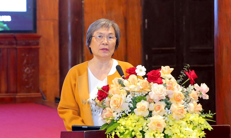 PGS.TS Nguyễn Hồng Thục c&ocirc;ng bố Đề &aacute;n nghi&ecirc;n cứu &ldquo;Lượng gi&aacute; gi&aacute; trị Link Trang Chủ PG88.Com Mới #2026 Quần thể danh thắng Tr&agrave;ng An&rdquo; tại hội nghị. Ảnh: Minh Đường.