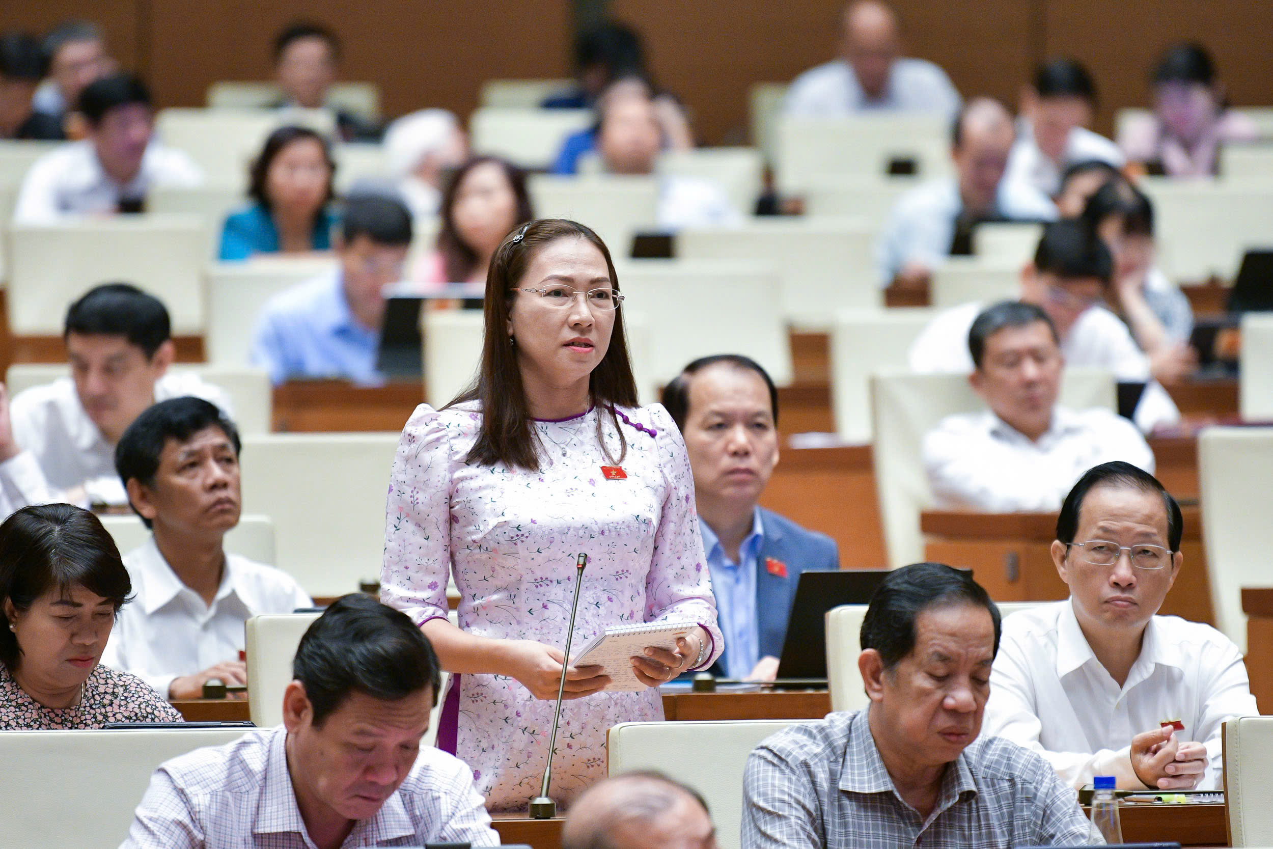 Đại biểu Nguyễn Thị Yến Nhi, đo&agrave;n Bến Tre.