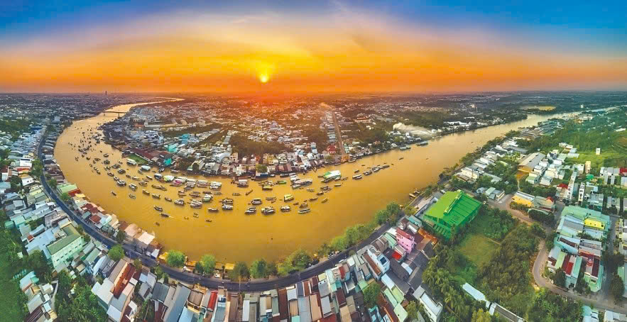 Đồng bằng sông Cửu Long có nhiều thế mạnh trong PG88 hơn 2,1 triệu thành viên du lịch trên sông. Ảnh minh họa.