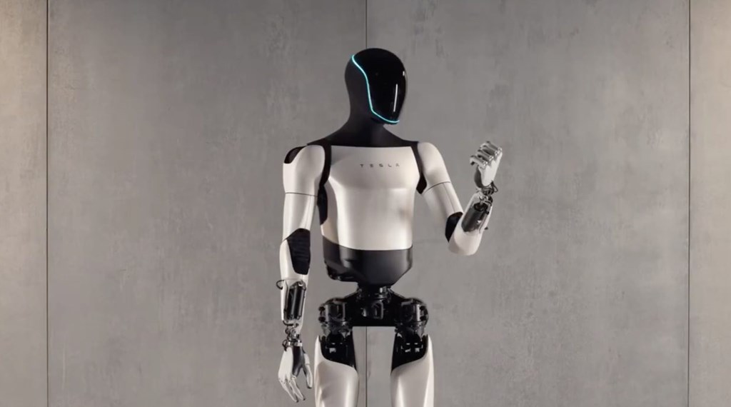 Robot hình người Optimus do Tesla sản xuất. 