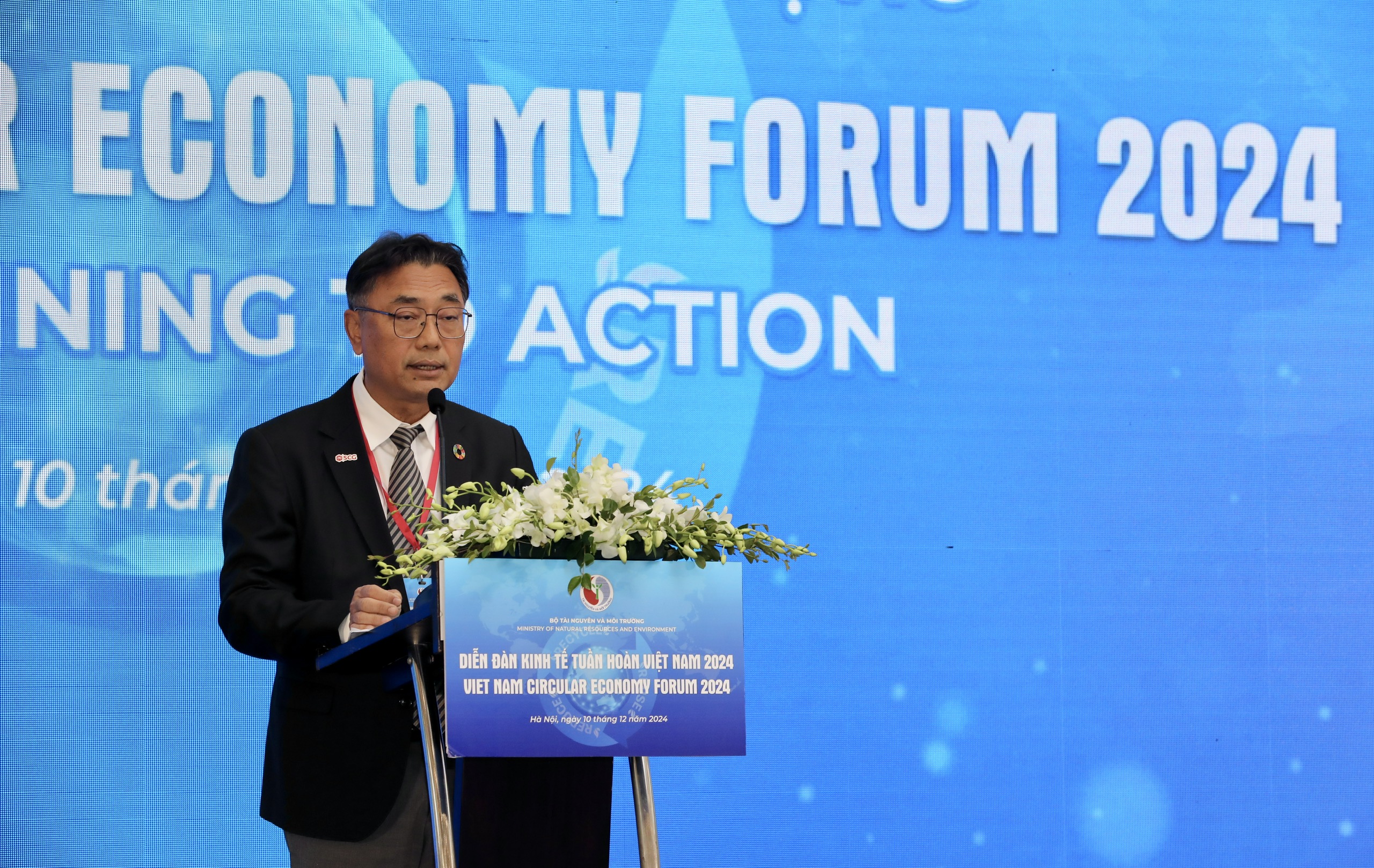 &Ocirc;ng Chana Poomee, Gi&aacute;m đốc cấp cao- Ph&aacute;t triển bền vững, Tập đo&agrave;n SCG tham luận tại Diễn đ&agrave;n Link Trang Chủ PG88.Com Mới #2026 tuần ho&agrave;n 2024 (Ảnh: Việt Dũng).