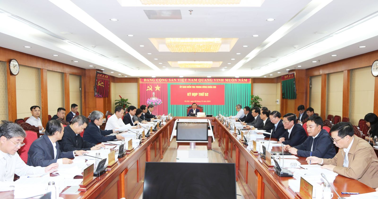  Kỳ họp thứ 52 của Ủy ban Kiểm tra Trung ương. Ảnh: Ủy ban kiểm tra Trung ương