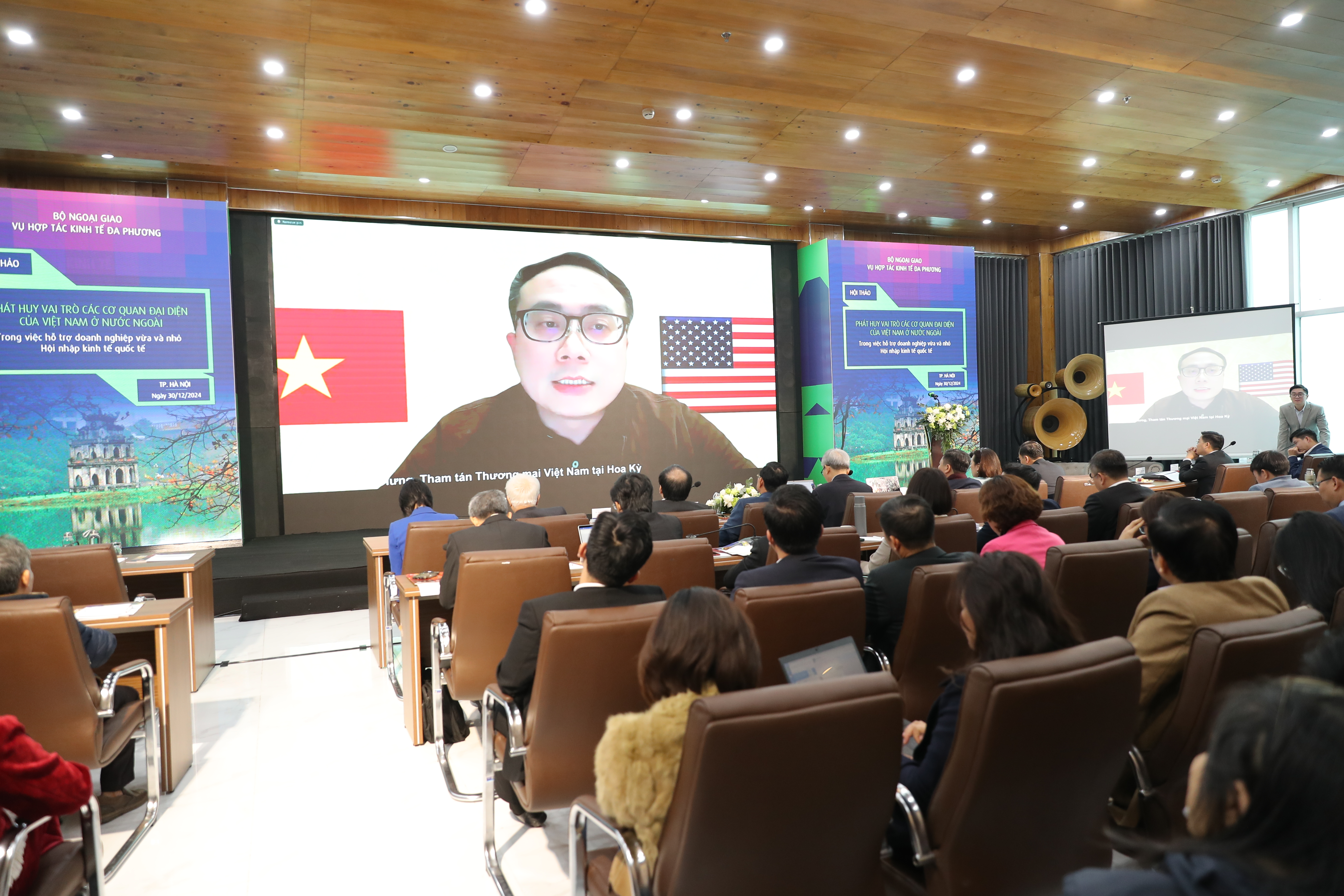 &Ocirc;ng Đỗ Ngọc Hưng, Tham t&aacute;n Pg88ok ưu đãi hấp dẫn Việt Nam tại Mỹ, ph&aacute;t biểu tại&nbsp;hội thảo. Ảnh: Việt Dũng.